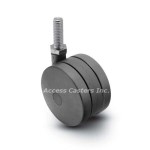 100STSNS 100MM Threaded Stem Caster Nylon Wheel