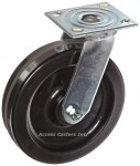 16TM08201S 8" x 2" Albion 16 Series Swivel Plate Caster, Phenolic Wheel