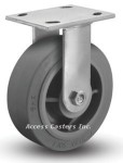 16XS04201R 4" x 2" Albion 16 Series Rigid Plate Caster, TPR Wheel