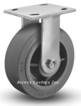 16XS08201R 8" x 2" Albion 16 Series Rigid Plate Caster, TPR Wheel