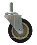 25D8PPT 2 1/2" Poly on Poly Threaded Stem Swivel Caster