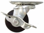 25PUSRSB 2 1/2" Swivel Caster Soft Rubber Wheel Brake