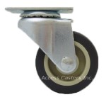 2D8PP 2" Swivel Plate Caster, Poly on Poly Wheel