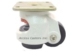 2P80F Leveling Caster with 2" Nylon Wheel, Square Top Plate, 550 lb