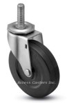 2STSRS 2" Threaded Stem Caster Soft Rubber Wheel