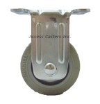 35P21INR 3-1/2" Rigid Plate Caster, TPR Wheel, 220 lb Capacity