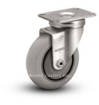 3A02XS 3" x 1-1/4" Swivel Caster Extra Soft Round Tread Wheel