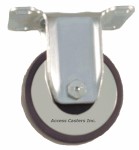 3J26CGR 3" Cushion Grey Rubber Rigid Caster Wheel