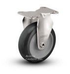 3XA02PR 3 1/2" Rigid  Caster Poly Wheel