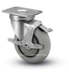 3XA02XS 3 1/2" Swivel Caster Extra Soft Round Tread Wheel