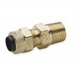 Parker, 68P-4-4, Male Compression Fitting, 1/4 in. OD Tube, 1/4 in. Pipe Thread