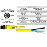 Allen Bradley, 889D-M5AC-10, DC Micro Cord, 10M, Male , 5 Pin