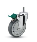 5MCXTDLS02 5" Threaded Stem 1/2" Swivel Caster Directional Lock