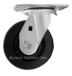 5PLPHS 5" x 2" Swivel Plate Caster, Phenolic Wheel, 1100 lbs Capacity