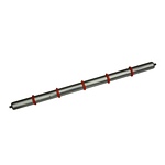 Automotion, 6095B-2, Return Roller, 18 1/8 in. Between Frame, 1 7/8 in. DIA