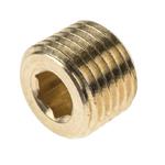 Legris, 0205 14 00, Internal Hexagon Head, Male 1/4 NPT Thread