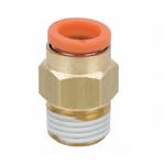 SMC, KQ2H11-35AS, Male Connector, 3/8 in. OD Tube, 1/4 in. NPT