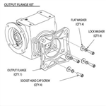 Dodge, 20FLANGE, Cast Output Flange Kit, Tigear 2 Size Reducer