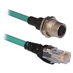 Allen Bradley, 1585D-M4HBDF-10, Ethernet Cable, 600V, M12, Male