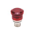 Allen Bradley, 800FM-LMP44MN3RQ12, Push-Pull Button, Mushroom, Illuminated, Red