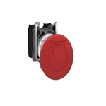 Schneider, XB4BS84441, E-Stop Push Button, 1 NO, 2 NC, Red