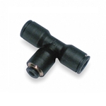 Automotion, 011215-07, Unequal Tee Fitting, Push in 1/2in. OD Tube, 1/4in. OD Tube