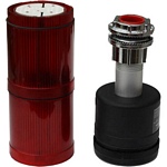 Cutler-Hammer, E26YED24-1, Stackable Strobe Light, 120VAC, Red