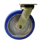 8AS3P-7 8" x 2" Bassick Swivel Caster, Polyurethane on Aluminum Wheel