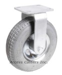 8PPNTR-GRY 8" Rigid Caster Grey Pneumatic Wheel