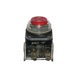 Allen Bradley, 800T-B6D1, Push Button, 1 NO, Red