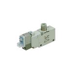 SMC, VQZ332-5L1-02T, Solenoid Valve, 3 Port, 1/4 in. NPTF, 24VDC