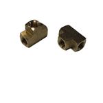 Parker, 2203P-4, Union Tee, Brass Pipe Fitting, 1/4 in. FNPT