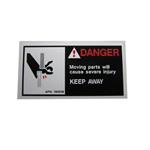 CEMA, CHS950017, Safety Label, Danger-Moving Parts will Cause Serever Injury