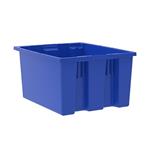 Akro Mils Stack and Nest Tote, 19 1/2 IN x 15 1/2 IN x 10 IN, PK of 6