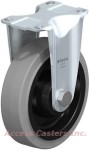 B-POEV 126K-12-SG-FK Blickle High Capacity Rigid Caster with Elastic Rubber Wheel