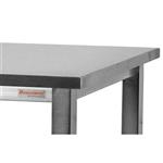 BenchPro Manual Lift Workbench, Stainless Steel,Square Cut Edge Top