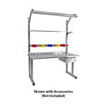 BenchPro Dewey Series Stainless Steel Frame and Top, Radiused Front Edge