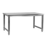 BenchPro Kennedy Stainless Steel Frame, Square Cut Edge