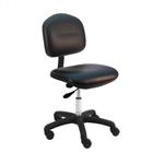 Vinyl ESD Chair Desk H and Nylon Base, 17"-22" H  Single Lever Control