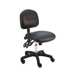 Vinyl ESD Chair Desk H and Nylon Base, 17"-22" H  Three Lever Control