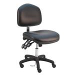 Vinyl Wide Chair Desk H and Nylon Base, 18"-23" H  Three Lever Control