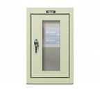 Hallowell Wall Mount Safety View Door Cabinet, 12 IN Deep