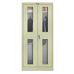Hallowell Stationary Safety View Door Cabinet, Wardorbe, 72 IN High