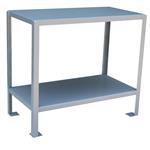 Steel workstand with two shelves 18 x 36