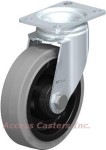 L-POEV 126K-12-SG-FK Blickle High Capacity Swivel Caster with Elastic Rubber Wheel