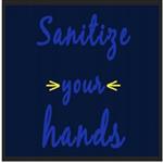 ColorStar Impressions, 825,Hygiene Message Mats "Sanitize Your Hands"