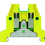 Allen-Bradley, 1492-WG4, Single Circuit Grounding Block, Green/Yellow
