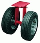 R-7212-PR  Hamilton 12" Dual Wheel Rigid Plate Caster, Pneumatic Tires