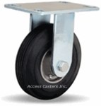 R-8006-SU Hamilton 6" Cush-N-Flex Rigid Plate Caster, Super Flex Wheel