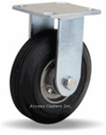 R-8526-SU Hamilton 6" Cush-N-Flex Rigid Plate Caster, Super Flex Wheel
